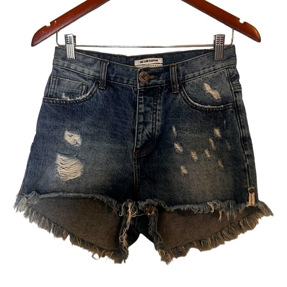 One Teaspoon High Waisted Bonita Shorts - Picture 4 of 12